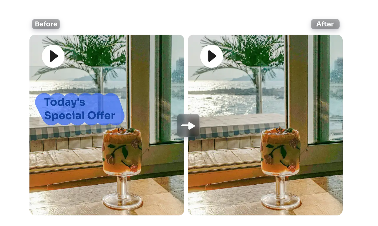 Remove an Offer Label Without Cropping the Composition